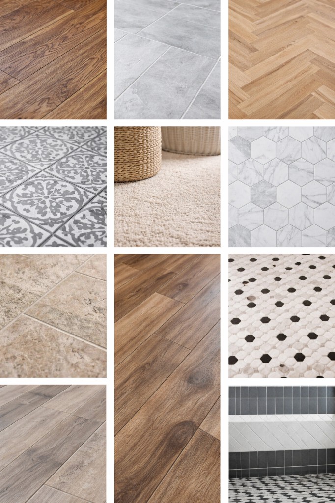 Flooring materials and options—hardwood, tile, laminate, carpet, and more